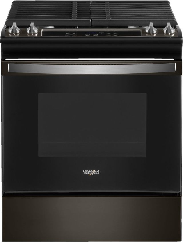 Whirlpool® 30" Black Stainless Slide-In Gas Range with Frozen Bake™ Technology-0
