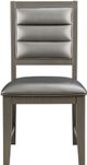 Elements International 14.5 Pewter Standard Height Side Chair-3