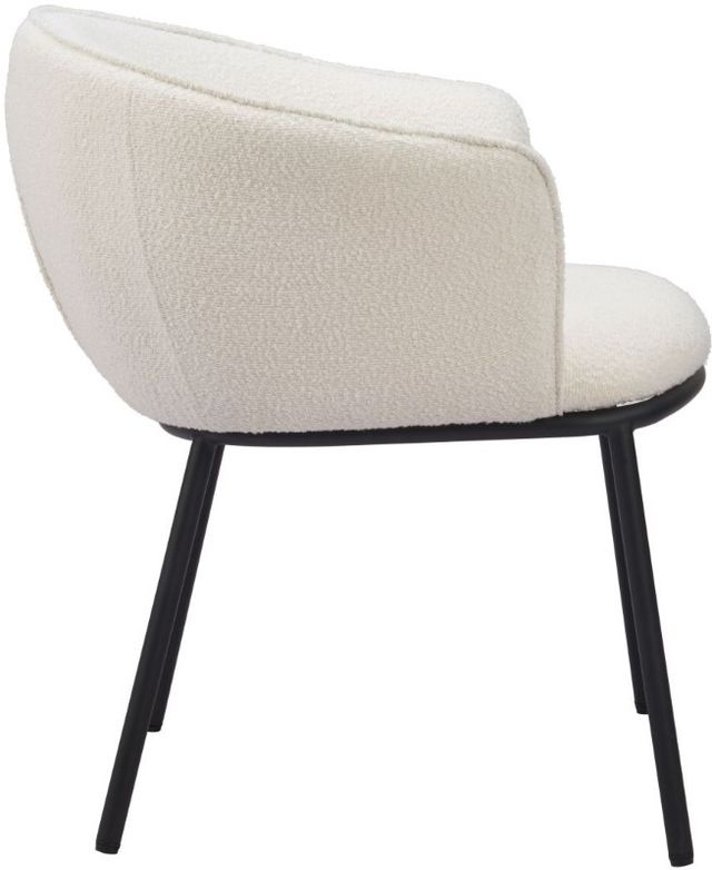 Zuo® Modern Essen Black/Ivory Dining Arm Chair-2