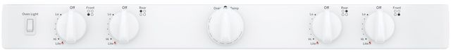 GE® 30" White Freestanding Gas Range-1