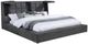 Coaster® Dreux Gray Queen Upholstered Platform Panel Bed-1