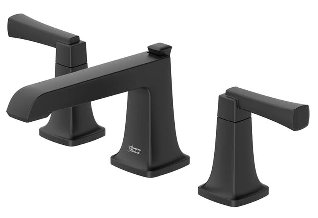 American Standard Townsend® Matte Black 8" Widespread 2-Handle Bathroom Faucet  with Lever Handles-3