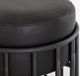 International Furniture Direct Merlin Black/Blacksmithing Matte Black 30" Upholstered Barstool-4