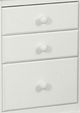 John Thomas Furniture® Cottage White 3-Drawer Nightstand-2