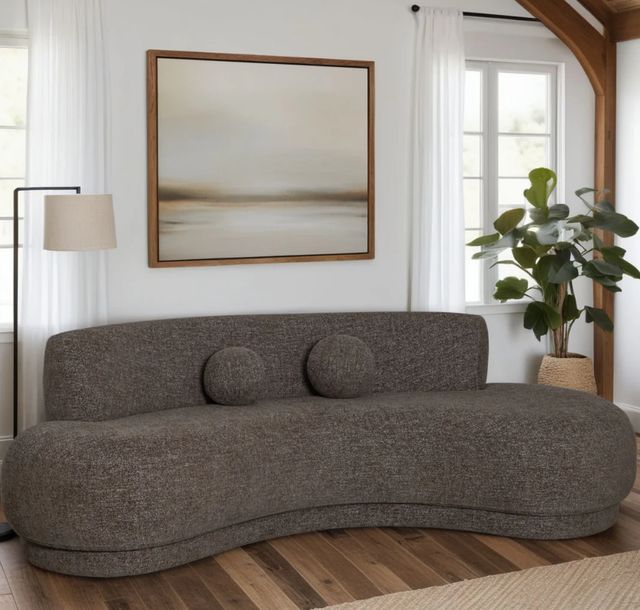 Armen Living Oakland Brown Sofa-1