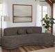Armen Living Oakland Brown Sofa-1