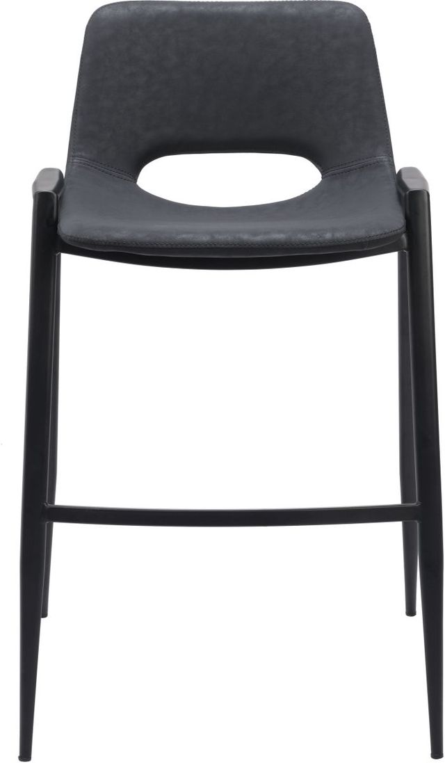 Zuo® Modern Desi Black Barstool Chair-2