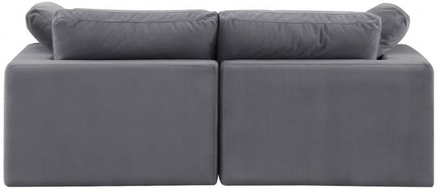 Meridian Furniture Comfy 2-Piece Gray Velvet Sofa -3