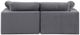 Meridian Furniture Comfy 2-Piece Gray Velvet Sofa -3
