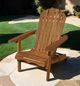 Furniture of America® Elk Natural Wooden Outdoor Adirondack Chair-1