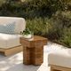 TOV Furniture Alma Tile Orange Concrete Indoor/Outdoor Side Table-1