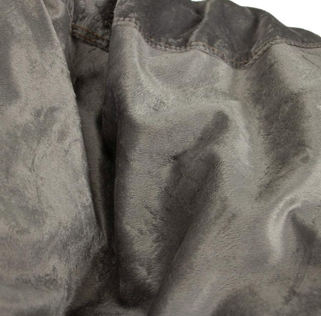 CordaRoy's® Original Gray Plush Fur Queen Bean Bag Chair-3