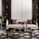 Michael Amini® La Francaise Black/Cafe Mansion Sofa-1