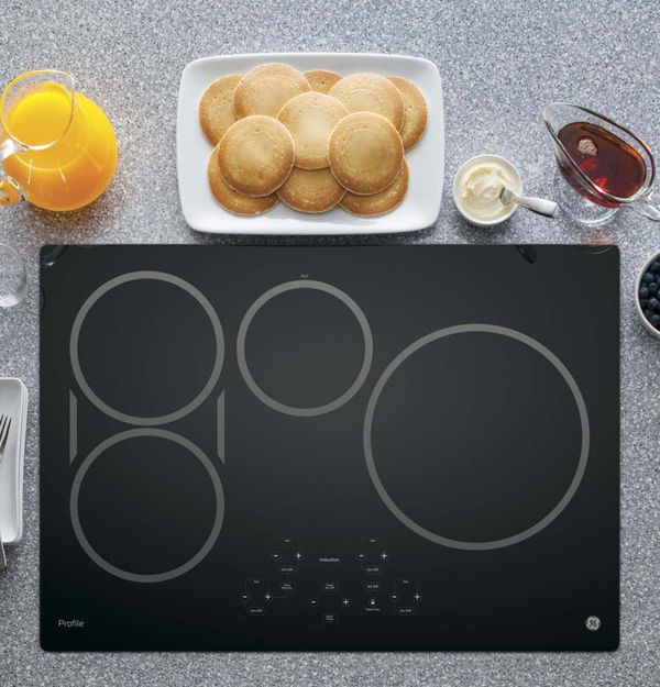 GE Profile Series 30 Black Built-In Touch Control Induction Cooktop GE Profile Series 30 Black Built-In Touch Control Induction Cooktop