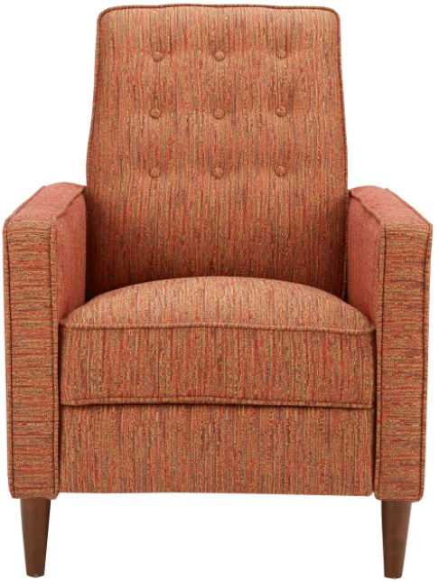 Olliix by Madison Park Red Omega Push Back Recliner-0