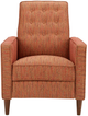 Olliix by Madison Park Red Omega Push Back Recliner-0