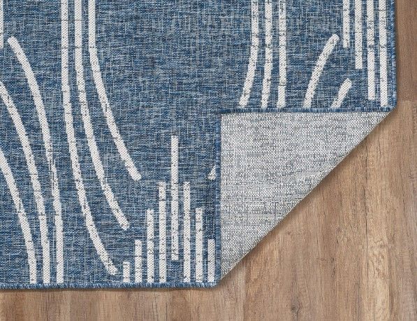 KAS Rugs Provo Blue Contempo 5'x8' Area Rug-2