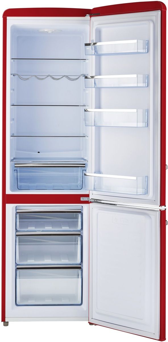 Unique® Appliances Classic Retro 22" 8.7 Cu. Ft. Candy Red Counter Depth Bottom Freezer Refrigerator-1