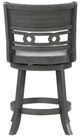 New Classic® Home Furnishings Gia Gray 29'' Swivel Bar Stool-4