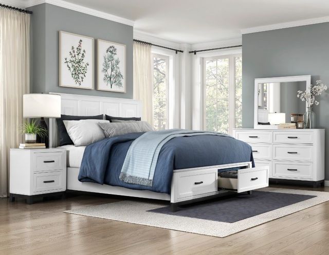 Mazin Furniture Garretson White Mirror -2