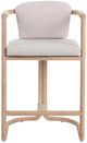 Classic Home Dawson Butterscotch Fabric/Wooden Outdoor Counter Stool-2