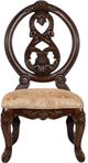 Furniture of America® Normandy 2-Piece Brown Cherry/Tan Side Chair Set-2