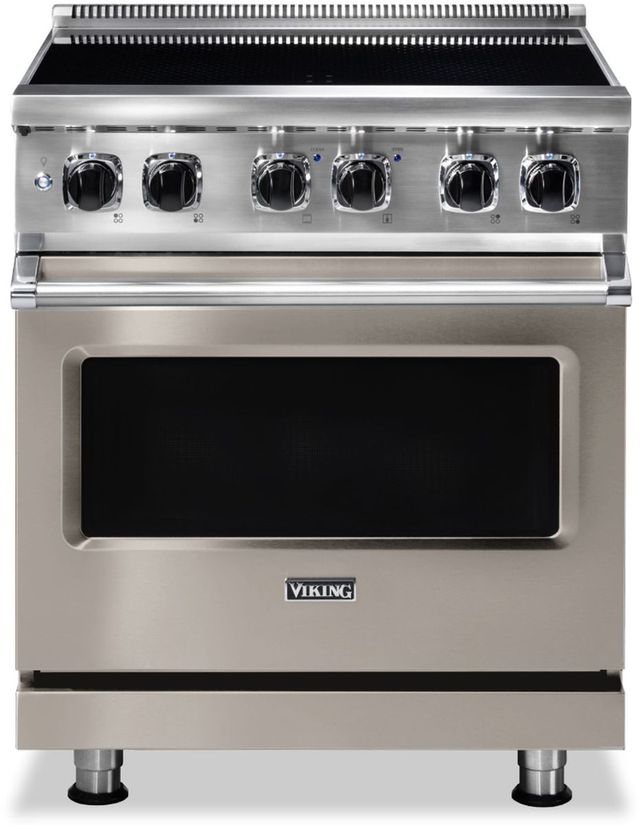 Viking® 30" Pacific Gray Freestanding Induction Range-0