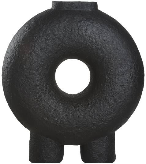 Renwil® Ezra Glazed Textured Matte Black Vase-1