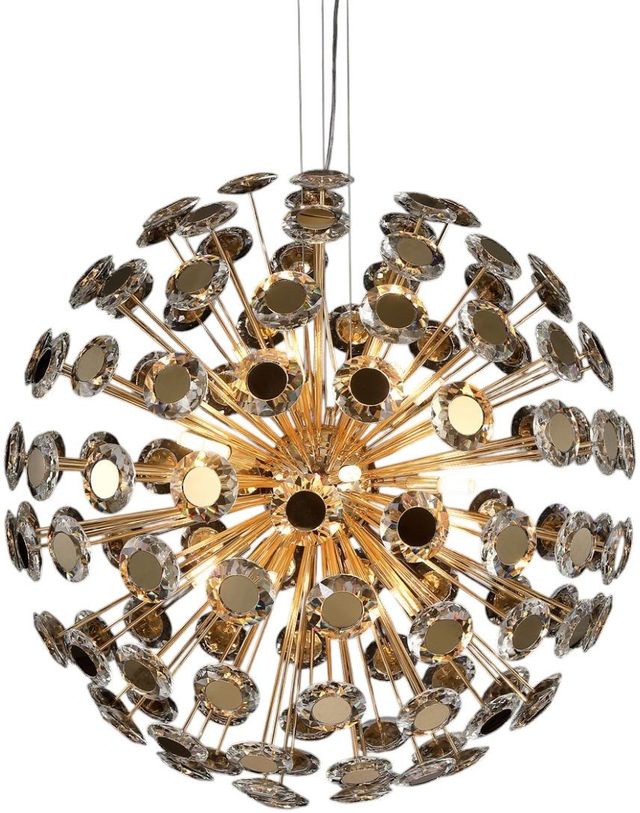 Michael Amini® Pendant Gold 18-Light Round Chandelier-0