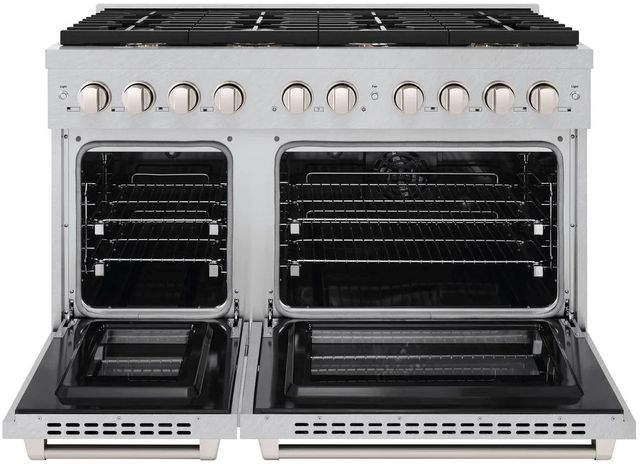 ZLINE Paramount 48" Satin Stainless Steel Pro Style Dual Fuel Range-1