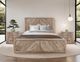 International Furniture Direct Balam Stained White Nightstand-1
