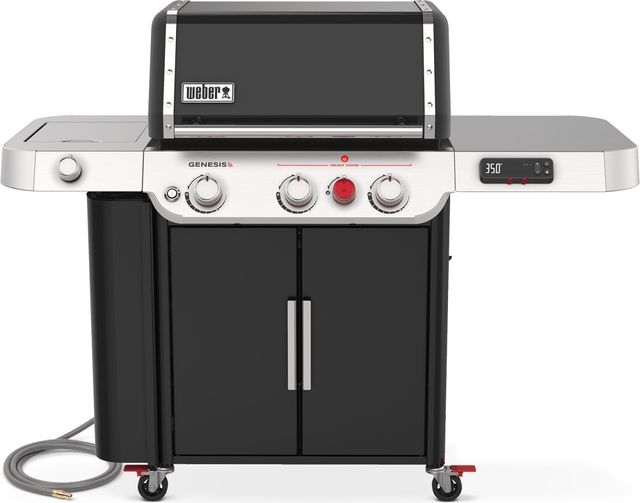 Weber® Genesis 62" Black Smart NG Freestanding Grill with Side Burner-0