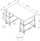 Monarch Specialties Inc. Black Computer Desk-3
