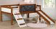 Donco Kids Art & Play Light Espresso Junior Twin Low Loft-2