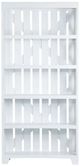 Crestview Collection Brambleton White Bookcase-1