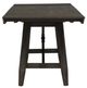 Liberty Furniture Double Bridge 5-Piece Dark Chestnut/Gray Gathering Table Set-4