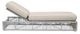 Sunset West Miami Silver Gray Aluminum/Olefin Rope Outdoor Adjustable Chaise with Echo Ash Cushion-1