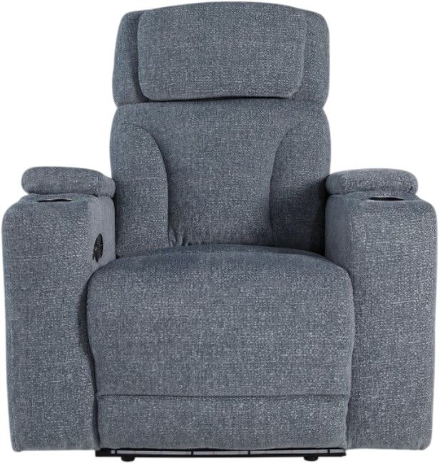 Signature Design by Ashley® Studio Cave Steel Power Recliner with Adjustable Headrest-1