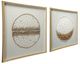 A & B Home Carina 2-Piece Gold/Silver Shadow Box Wall Decor Set-0