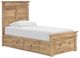 Signature Design by Ashley® Fenderport Tan Youth Twin Panel Storage Bed-0