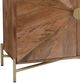 Bassett Mirror Neskowin Natural/Gold Hall Cabinet-2