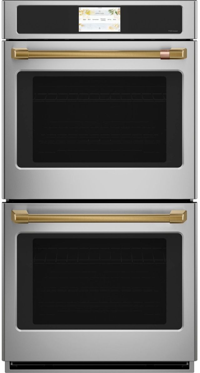 Café™ 27" Brushed Brass Double Wall Oven Handle Kit-1