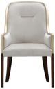 Michael Amini® Houston Mushroom Gray/Walnut Arm Chair-2