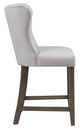 Olliix by Madison Park Signature Helena 25.5" Cream Upholstered Counter Stool-2