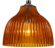 Cal® Lighting & Accessories Uni Pack Amber/Brushed Steel Pendant-1