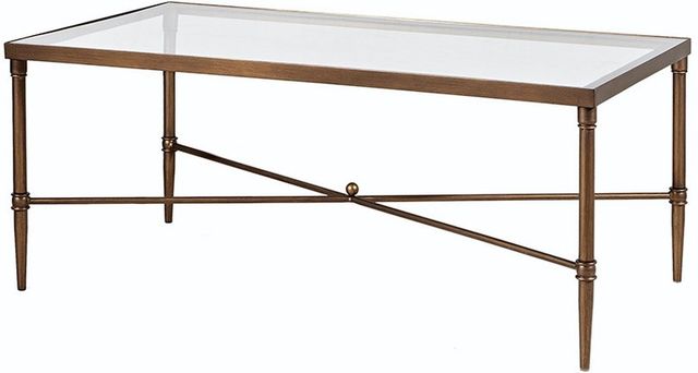 Olliix by Madison Park Signature Bronze Porter Rectangle Coffee Table-0