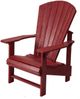 C.R. Plastic Generation Line Burgundy Upright Adirondack-1