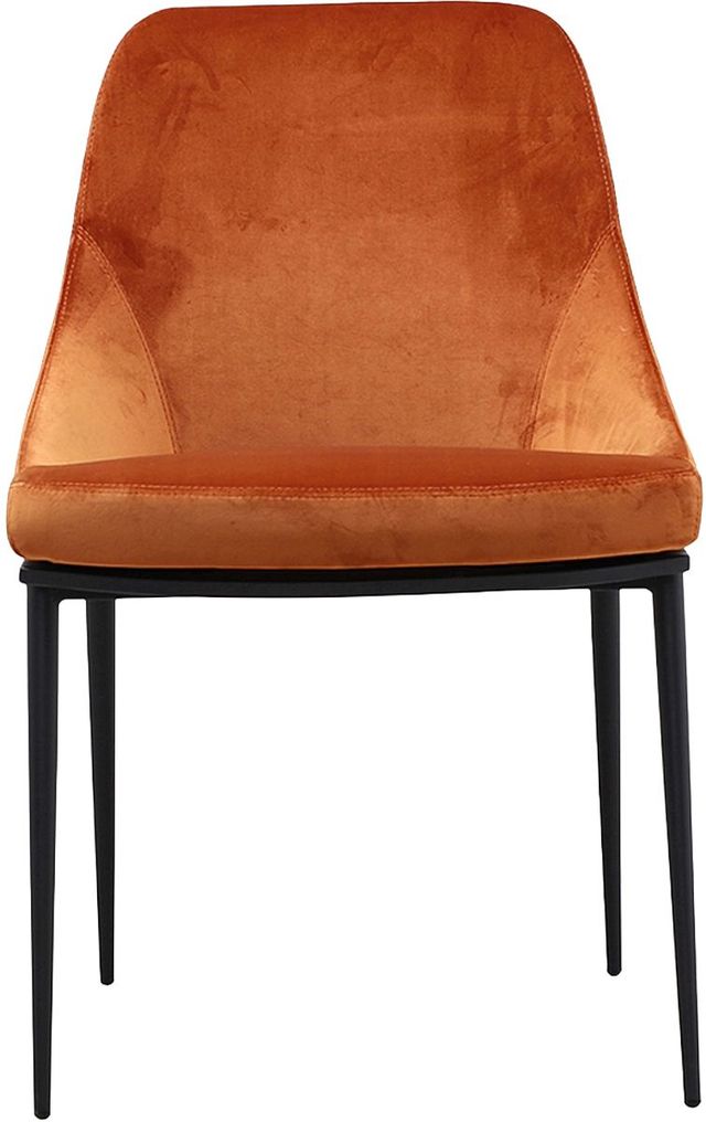 Moe's Home Collection Sedona 2-Piece Amber Orange Dining Side Chair Set-1