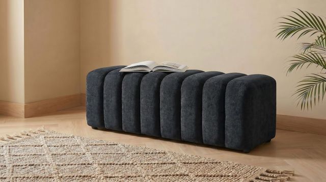 Coaster® Summer Black Upholstered Accent Bench-1