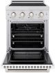 ZLINE Autograph Edition Paramount 24" Stainless Steel Pro Style Induction Range with White Matte Door-1